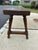 Hand Crafted Rustic Wooden Antique Benches -a Pair For Sale - Image 9 of 14
