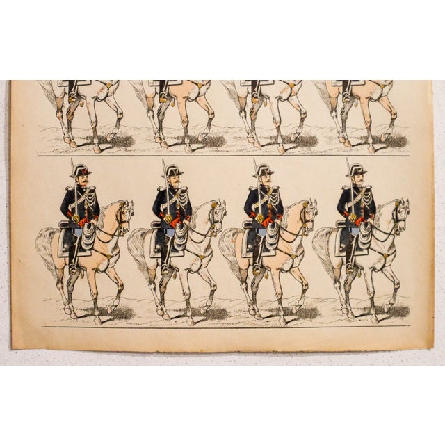 French 1880s - 1890s French Military Print - Imagerie d'Épinal #95 - Gendarmerie For Sale - Image 3 of 3