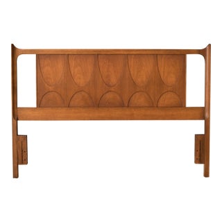 Mid Century Modern Broyhill Brasilia Queen Headboard Frame For Sale