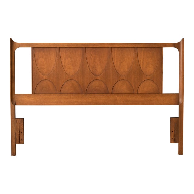 Mid Century Modern Broyhill Brasilia Queen Headboard Frame For Sale