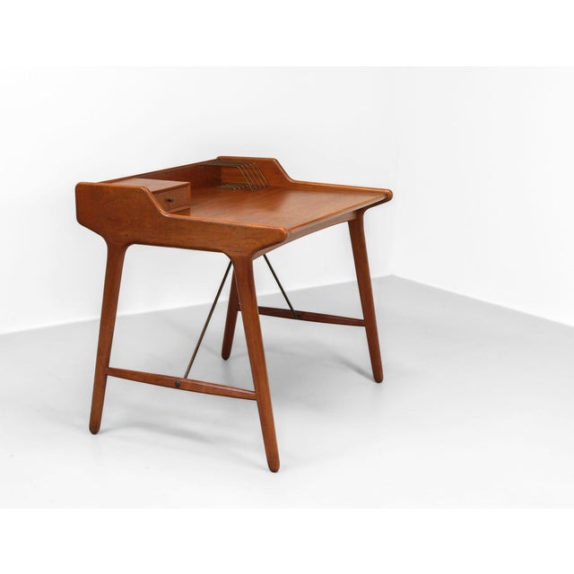 Small Teak Desk by Svend Age Madsen for Knudsen & Son, 1950s For Sale - Image 17 of 17