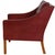Model 2207 Lounge Chair in Indian Red Anilin Leather by Børge Mogensen, 1990s For Sale - Image 15 of 16