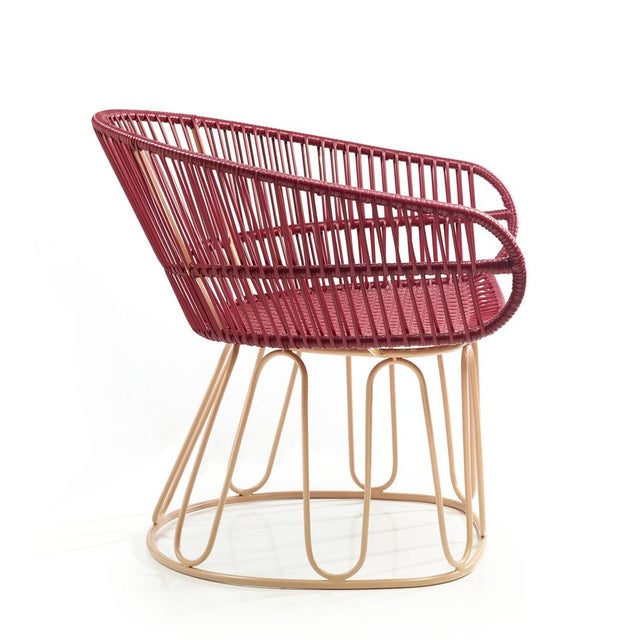 Contemporary Purple Circo Lounge Chair by Sebastian Herkner For Sale - Image 3 of 18