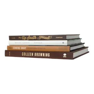 Decorative Books - S'more Coffee Table Stack - 4 Brown Books