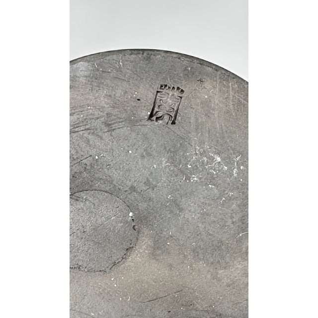 Vintage Warren Yip Hand Molded Studio Art Black Clay Pottery Openwork Bud Vase For Sale - Image 13 of 13