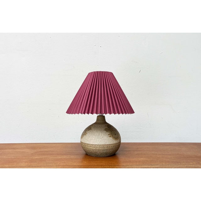 Mid-Century Modern Danish Studio Pottery Stoneware Table Lamp from Søholm, 1960s For Sale - Image 5 of 18