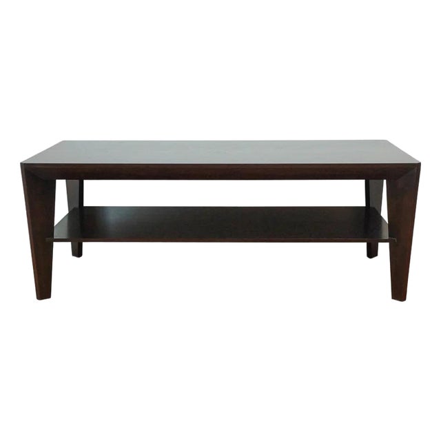 Greenwich Narrow Coffee Table, Ebonized Walnut For Sale