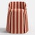 Spritely Home Spritely Home Uptown Skirted Vanity Chair in Canopy Stripe Tonal Blush For Sale - Image 4 of 6