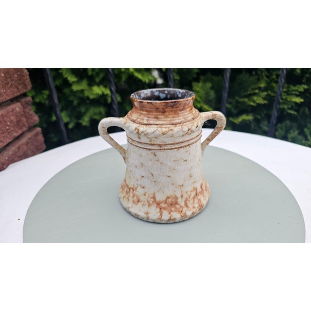 Strehla "Fat Lava" ceramic vase, East Germany, 1970s, dimensions: height 15 cm, top diameter 7.7 cm, bottom diameter 13...