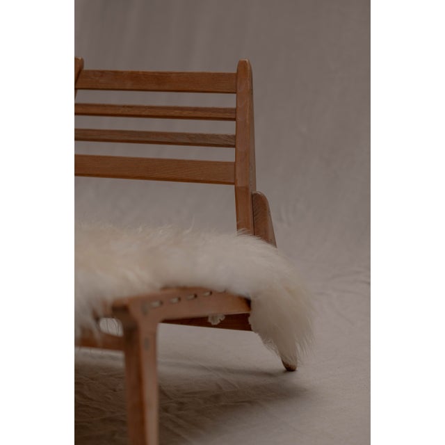 Vintage Hunting Lounge Chair from VEB Deutsche Werkstätten Hellerau, 1950s For Sale - Image 9 of 16