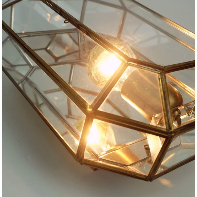 Vintage Wall Light in Mirrored Glass and Metal from Manfred Fenske Leuchten, 1970s For Sale - Image 3 of 14