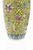 Late 20th Century Vintage Traditional Chinese Porcelain Vase 9" Yellow, Pink & Blue Floral Design For Sale - Image 5 of 7