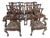 Hand Carved Mahogany Chairs For Sale