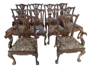 Hand Carved Mahogany Chairs