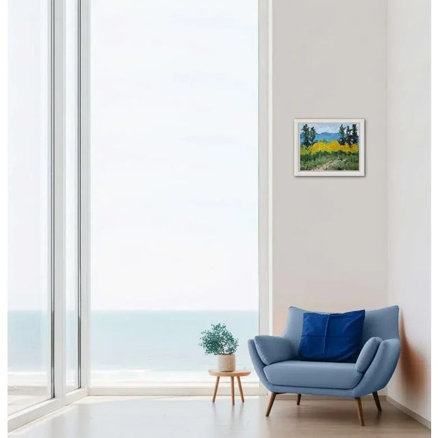 Contemporary Tahoe Autumn Color, Modern Landscape Oil Painting For Sale - Image 3 of 6