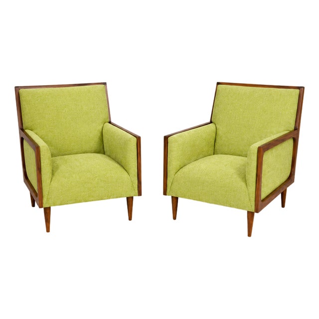 Mid-Century Modern Style Lounge Chairs - A Pair For Sale