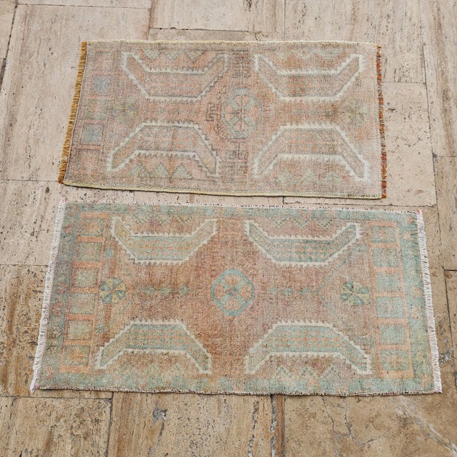 1970s Low Pile Natural Yastik Rug - a Pair For Sale - Image 4 of 9