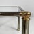 Gold Italian Modern Glass and Metal Coffe Tables in Metal and Glass, 1980s, Set of 3 For Sale - Image 8 of 18