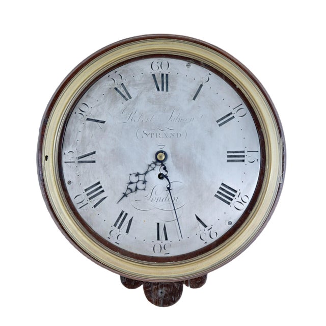18th Century Georgian Wall Clock by Robert Salmon For Sale