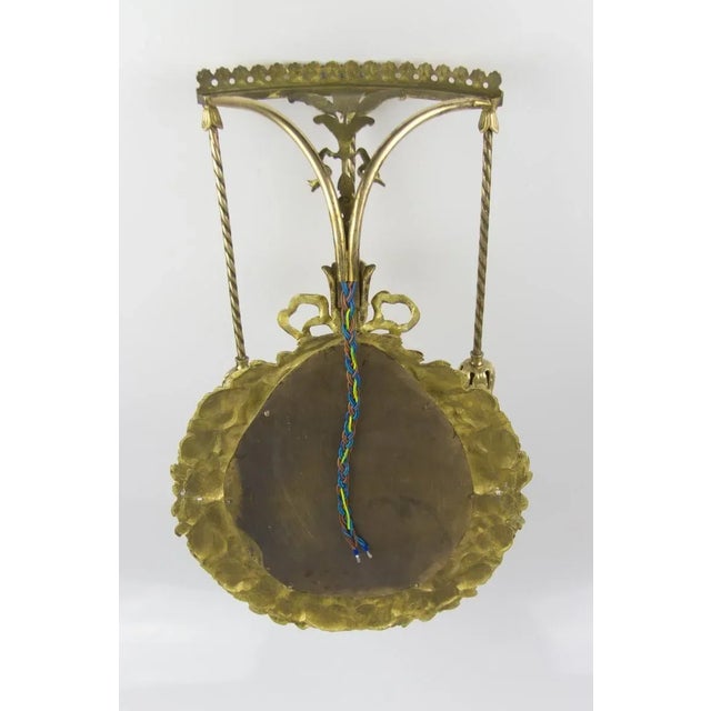 Antique Neoclassical Style Bronze and Brass 3-Light Sconce, 1900s For Sale - Image 11 of 18