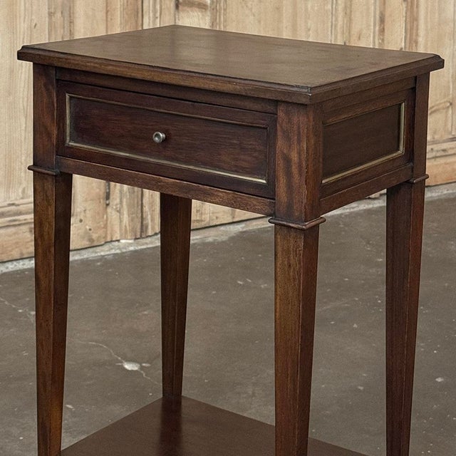 Pair Mid-Century Louis XVI Style Mahogany End Tables For Sale - Image 14 of 18