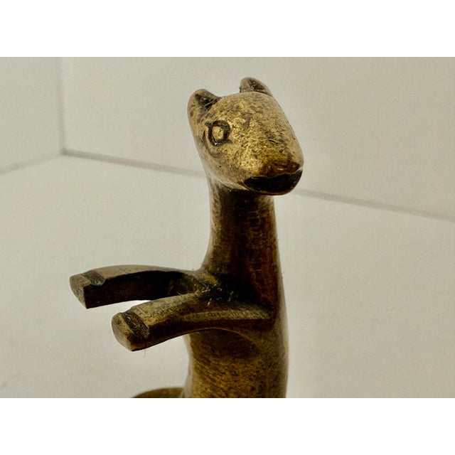Bronze Antique Bronze Animal Scroll Weight Holder - Late 19th Century For Sale - Image 8 of 11