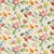 Sanderson Avening Fabric in Red/Yellow/Green/Natural - a Sample For Sale