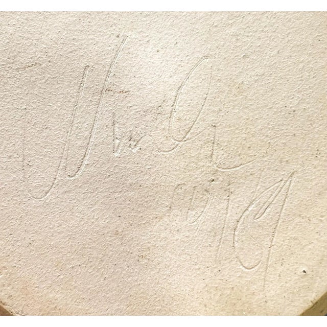 Vintage Southwest Style Studio Pottery Cachepot/ Utensil Holder – Signed – Folk Art / Desert Boho For Sale - Image 9 of 9