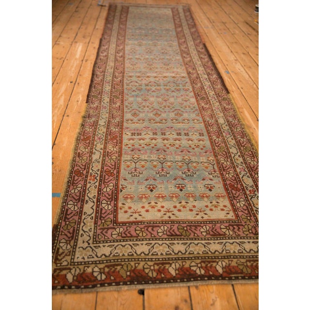 Textile Vintage Distressed Karabagh Rug Runner - 3'5" x 12'5" For Sale - Image 7 of 12