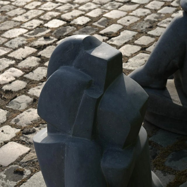 Jan Keustermans, Abstract Sculpture, Belgian Blue Stone For Sale - Image 12 of 18