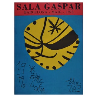Joan Miro, Sala Gaspar, Barcelona, 1973, Lithograph, Framed For Sale