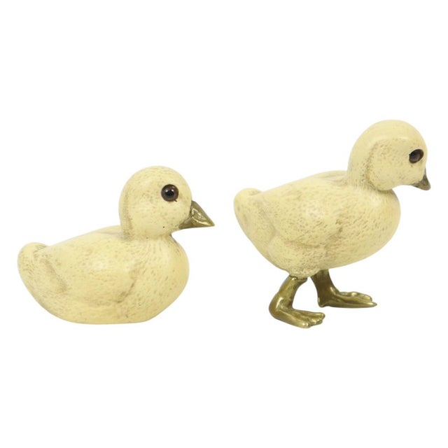Duck Figurines in Resin and Brass from Malevolti, Italy, 1970s, Set of 2 For Sale - Image 4 of 13