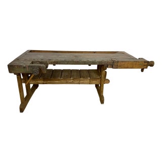 Vintage Carpenters Plane Worktable For Sale