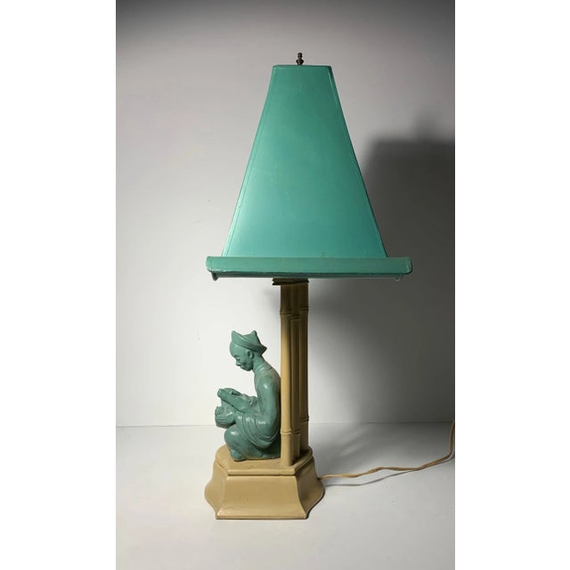 Sculpture Materials Vintage 1950s Buddha Lamp For Sale - Image 7 of 8