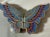 Large Vintage Handmade Chinese Cloisonné Enamel Brass Butterfly Trinket Box Jar For Sale In New York - Image 6 of 10