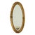 French Oval Bevelled Mirror with Rose Gold Finish For Sale - Image 5 of 14