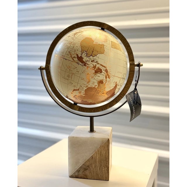 Add sophisticated Mid-Century Modern character to your home or office with this **Vintage Drexel Heritage World Globe**,...