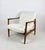 Wood GFM-64 Armchair in White Ivory Bouclé from Edmund Homa, 1970s For Sale - Image 7 of 7