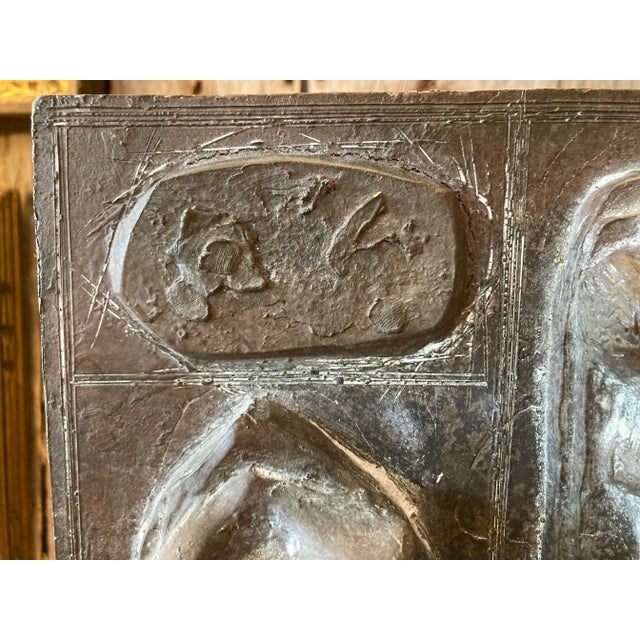 Bronze Mid 20th Century Moderne Bronze Plaque For Sale - Image 8 of 10