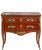 Antique French Louis XV Style Rouge Marble-Top Bombe Commode Sauteuse For Sale - Image 4 of 8