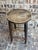 Vintage Rustic Counter-Height Stool — 24″ Tall Round Seat, Hand-Turned Legs For Sale - Image 4 of 9