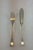 1980s Silver Plated 1 Pair Fish Eaters, Fish Fork & Fish Knife, Feather Edge. For Sale In New York - Image 6 of 12