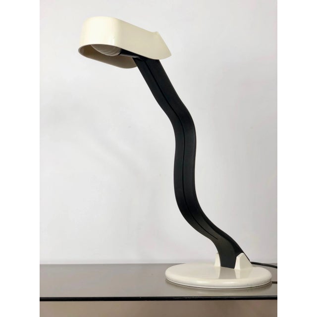 Adjustable Snoky Table Lamp by Bruno Gecchelin for Guzzini, Italy, 1970s For Sale - Image 10 of 18