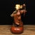 Late 20th Century Vintage Gilt Patinated Bronze Laughing Buddha Sculpture With Coins and Ruyi Scepter For Sale - Image 5 of 9