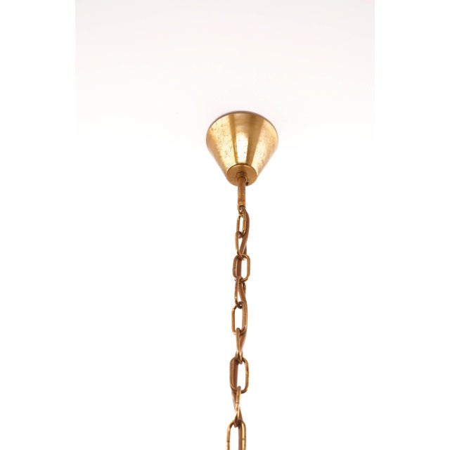 Brown Model 6395 Brass Pendant Lamp from Holm Sørensen & Co, 1960s For Sale - Image 8 of 9