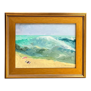 Oil Painting Titled the Wave by Satori Gregorakis