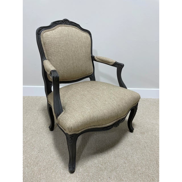1980s Global Boho Louis XV Bergeré Chair For Sale - Image 5 of 12
