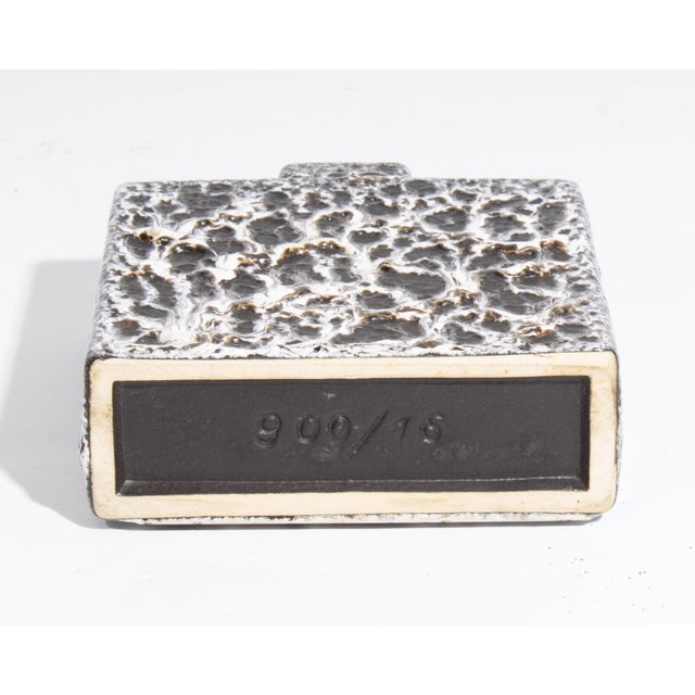 Jopeko Keramik West German Fat Lava Square Vase For Sale - Image 4 of 6