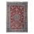 Vintage Turkmen Area Rug, Hand-Knotted Wool, Allover Geometric Pattern, Pistachio Green & Red, 4x8 For Sale