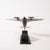 1930s Art Deco Anthoine Art Bois Carved Wood and Metal Seaplane Model on Stand For Sale - Image 5 of 14